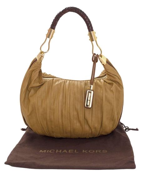 Michael Kors Tan Leather Skorpios Hobo 